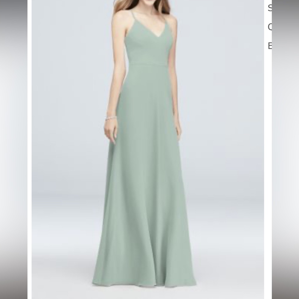 Sage green bridesmaid dress